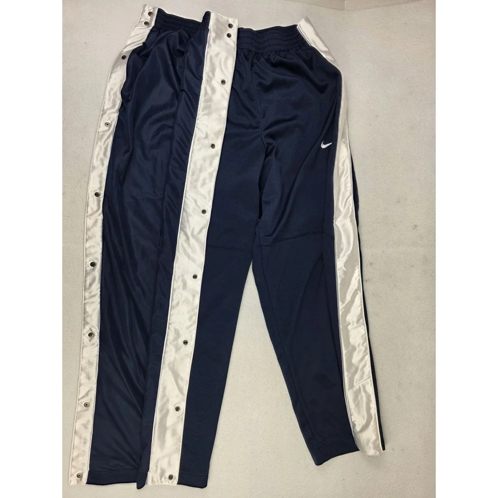 Nike Pants Men Large Red Tearaway Snap Track Basketball Warm Up Vintage Athletic